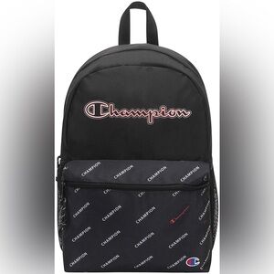 NEW Champion Youthquake Backpack, Black/Red